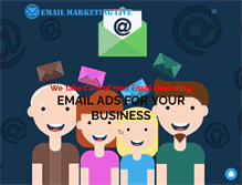 Tablet Screenshot of emailmarketinglive.com